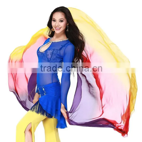 Belly Dance Silk Veils Women's Belly Dancing Accessaries, Egyptian and Indian Belly Dance Silk Veils
