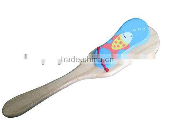 Wooden Castanet Colorful Toy,kids Wooden Castanet Musical Toy