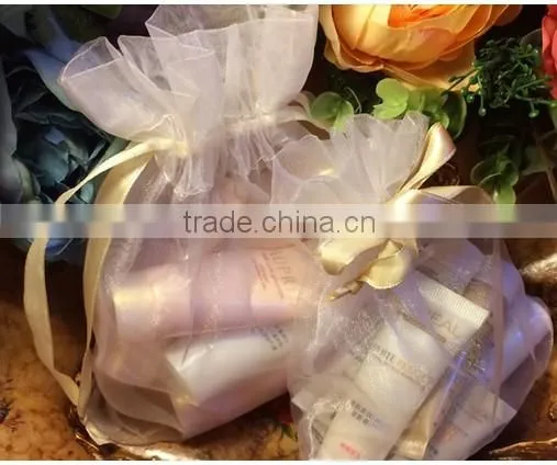 Customized Cheap Small Drawstring Organza Gift Bag photo-2