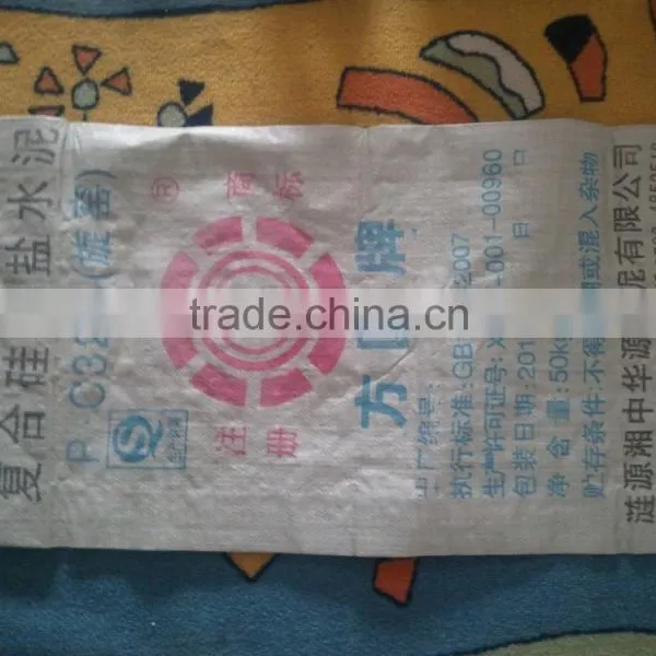 50kg Laminated pp Woven Sack Cement Packing Bag Plastic Cement Bags