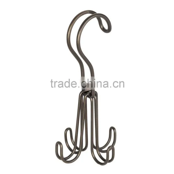 Chrome/Bronze Over The Rod S-shape Hook/ 4 Hooks/ 2 Hooks photo-2
