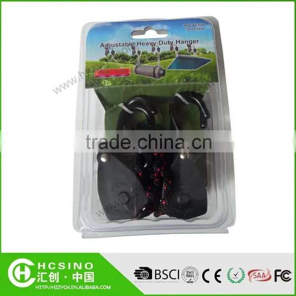 1/4" 1/8" Heavy Duty Hydroponics Reflector Rope Ratchet Hanger photo-2
