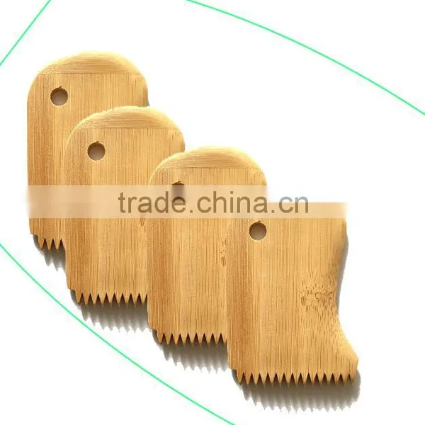 Custom Eco-friendly Bamboo Surf Wax Comb in Surfing photo-4