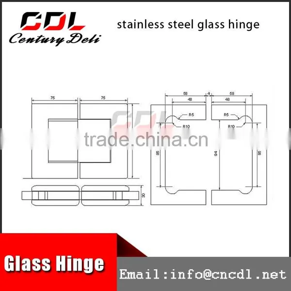 Lower Price Door Hinge Stainless Steel Glass Hinge photo-3