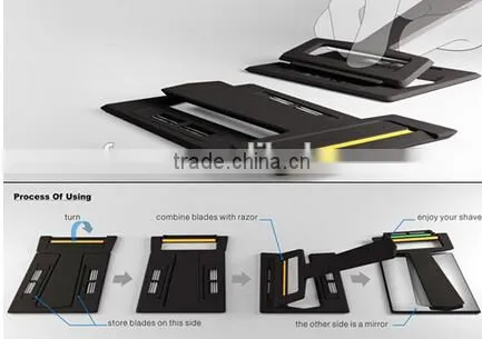 Creative Portable Card Razor/mini Razor With Mirror /pocket Razor photo-5