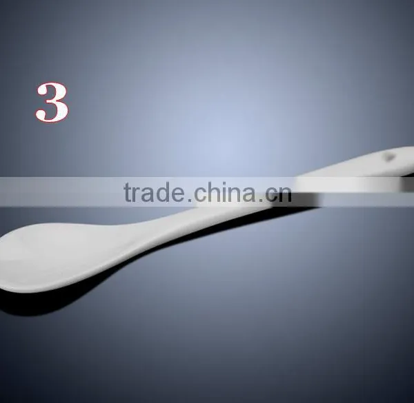 Whole Sale White Customer Design and Logo Print Ceramics Spoon photo-4