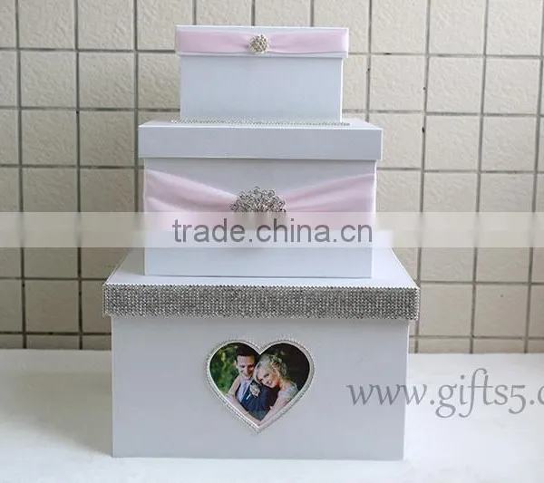Elegant Wedding Fund Money Box With Photo Frame in Handmade photo-3