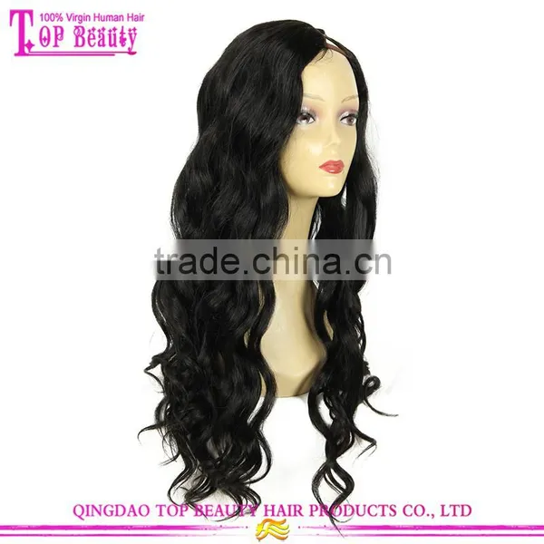 New Product 7A Grade Human Hair u Part Wig Unprocessed Cheap u Part Wigs for Sale photo-2