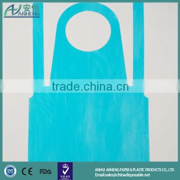 Hot Sale Uniform Plastic Kitchen Disposable Apron Good Quality Stripe Plastic Kitchen Disposable Apron photo-3