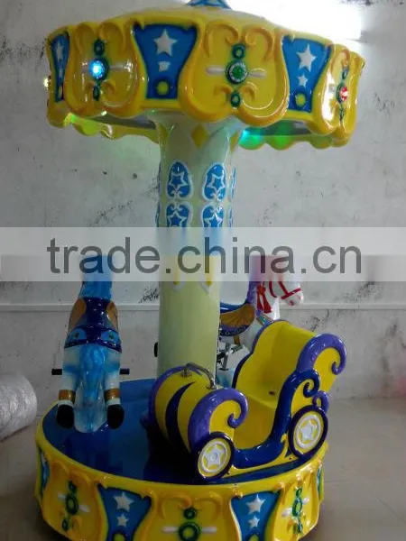 LSJQ-084 Attractive Kids Carousel for Sale Used Amusement Games Mini Fairground Ride Small Carousel for Sale photo-4