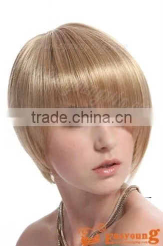 Blonde Afro Wig, Fake Short Hair Wigs for Ladies photo-2