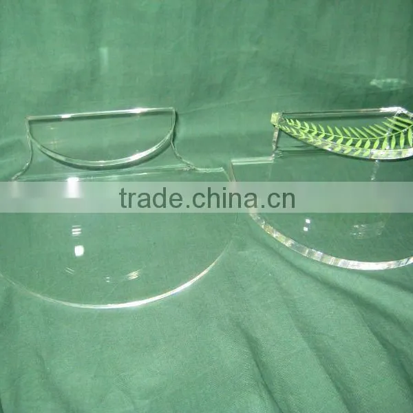 Custom Clear Lucite Leaf Amenity Tray Display