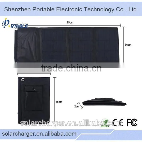 Factory Outlet Wholesale Foldable 30W Solar Cell Panel for Outdoor Use photo-5