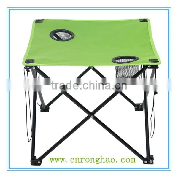 Portable Folding Camping Table With Cup Holder