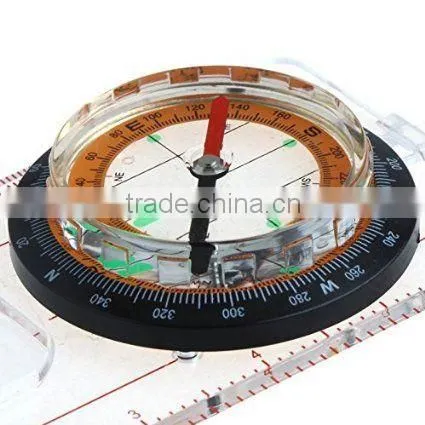 E015 Baseplate Ruler Scouts Camping Hiking Orienteering All in 1 Map Scale Compass photo-5