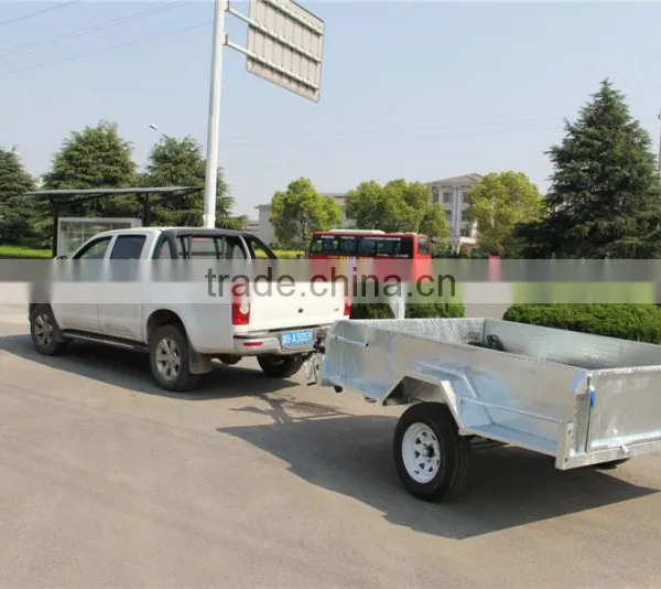 Top 1 Quality 8x5ft Hot Dipped Galvanized Heavy Duty Single Axle With Disc Brake Box Trailers photo-2