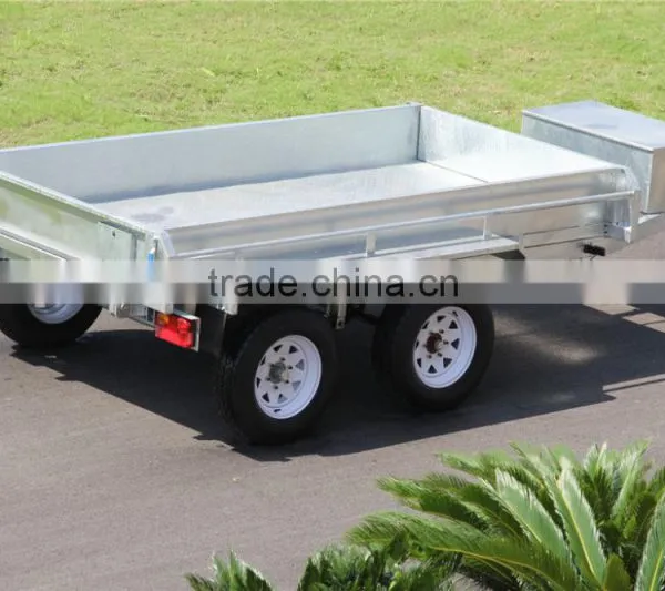 Top 1 Quality Economic 10x5ft Hot Dipped Galvanized Hydraulic Heavy Duty Farm Used Tandem Trailers photo-4