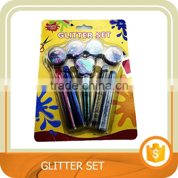 Glitter Set, 5 PCS Sequins, 4 Pcs Glitter Glues. 1 Giltter. Trade Assurance.