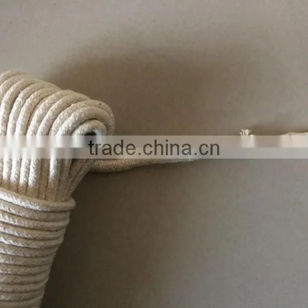 4mm Natural Braided Cotton Rope for Sale photo-2