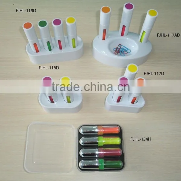2 in 1highlighter Marker Pen With Paper Clip/fluorescent Pen/multi Colored Highlighter Pen photo-6