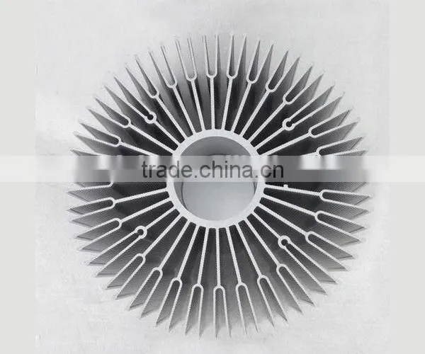 High Quality Extruded Sunflower Aluminum Profile for Heatsink photo-3