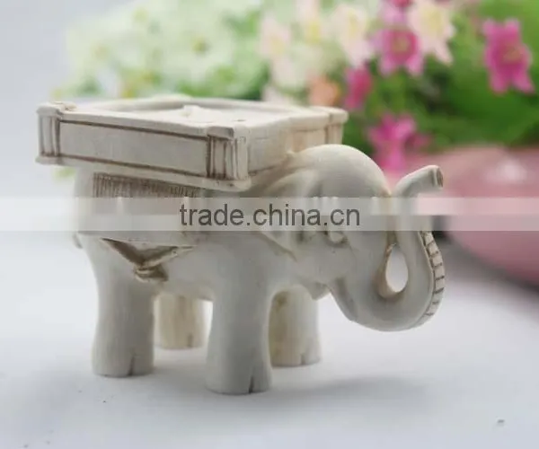 Popular Resin Elephant and Bird Tea Light Candle Holder as Wedding Party Gifts photo-2