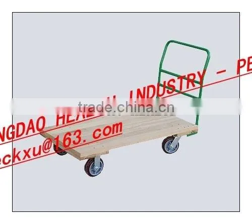 Wood Deck 30"X60" Platform Truck With 6"x2" Heavy Duty Casters photo-3