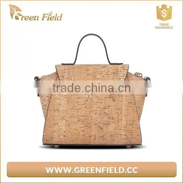 2017 Latest Arrival Women Handbag Hot Sell Tote Bag Ladies Eco Friendly Cork Bag Vegan Cork Bag photo-2