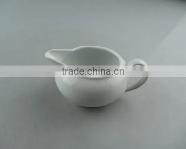 Stock Wholesale Cheap High White Ceramic Milk Jug photo-2