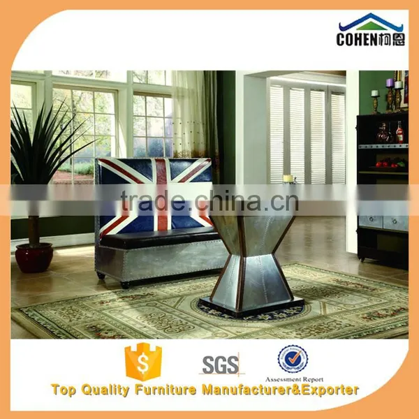 Foshan Cohen Furniture Cheap but High Quality New Design Solid Wood Frame With Aluminum Outside Dining Table HT012 photo-2