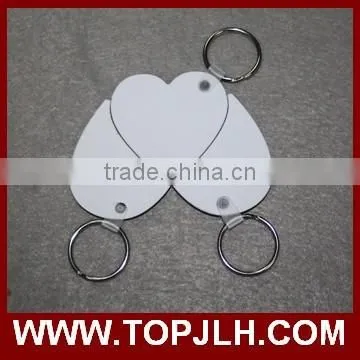 Wholesale China Blank Coated Custom Printed Light Wood Keychain photo-2