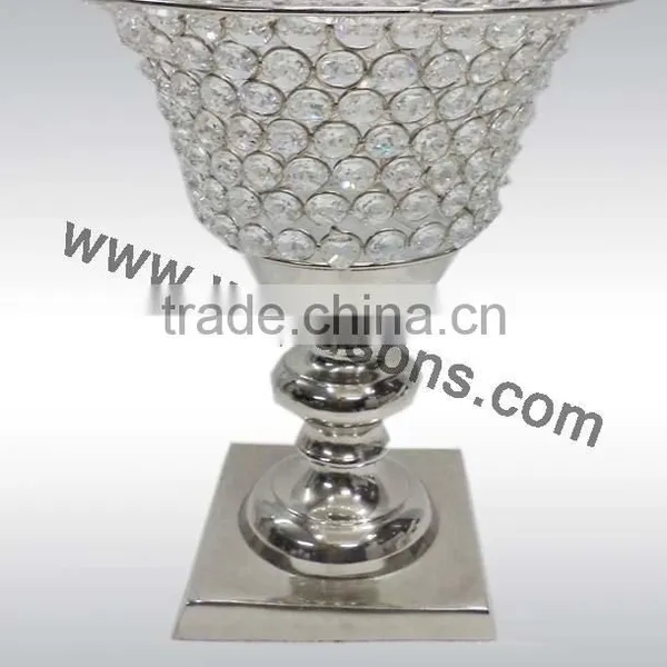 Crystal Candle Holder Stand With Metal , Crystal Tealight Holder Stand photo-3