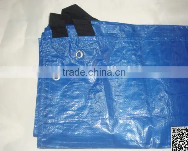 Waterproof Drawstring PE Tarpaulin Leaf Poly Tarp photo-2