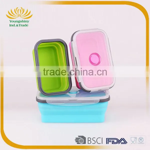 Silicone Collapsible Lunch Box for Kids photo-4