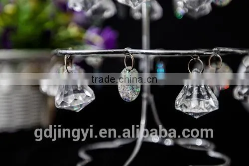 Acrylic Pearls & Metal Lighted Hanging Display Rack/shelf for Table Decoration photo-5
