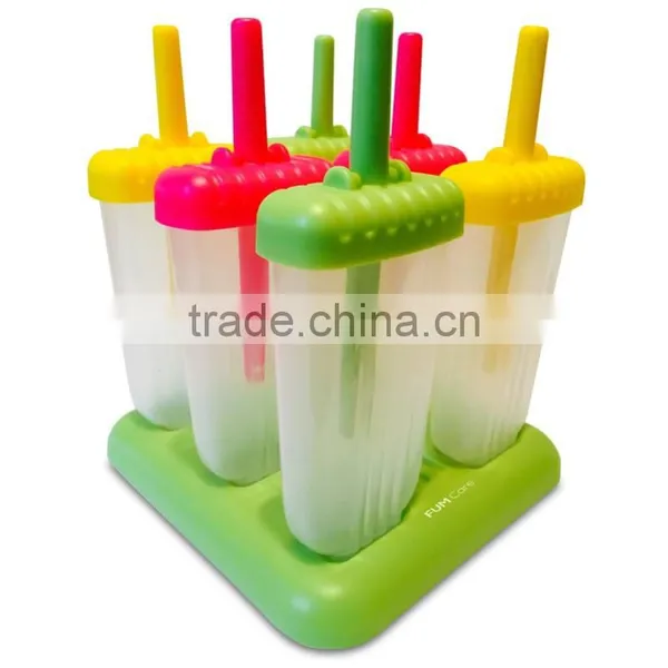 Food Grade BPA Free Plastic Reusable Popsicle Mold , Ice Cream Mould , Ice Pop Molds for Kids photo-3