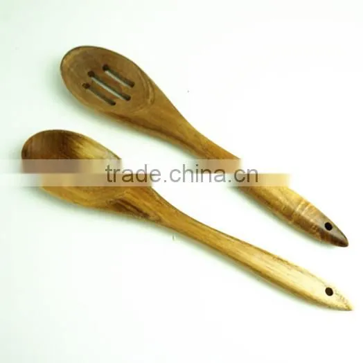 22036 High Quality Beech Wood Spoon Slotted Spoon photo-2