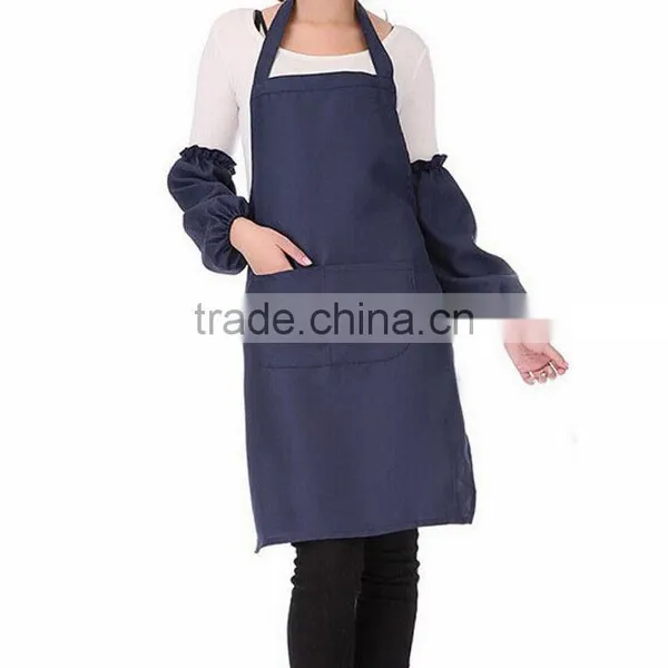 New Fashion Women Apron Kitchen Restaurant Bib Cooking Aprons With Pockets photo-2