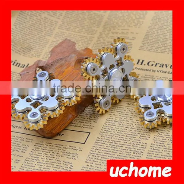 UCHOME 2017 Best Selling Adult Toy Nine Teeth Linkage Fidget Hand Spinner High Quality Stainless Steel Spinner photo-5