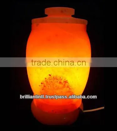 Himalayan Natural Rock Salt Lamp Glowing Lamp With Cord and Bulb