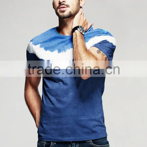 Men's Tie Dye T-shirt, Cotton Jesery T-shirt, Customized Logo T-shirt photo-5
