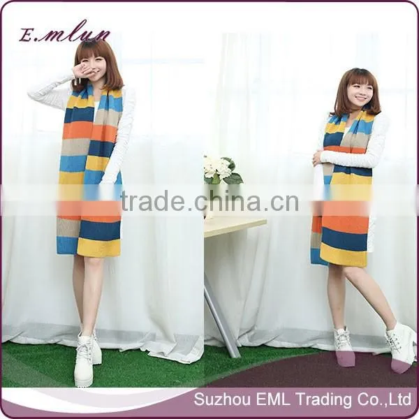 Wholesale Patchwork Knit Scarf/knit Fabric Scarf/knitted Scarf photo-4