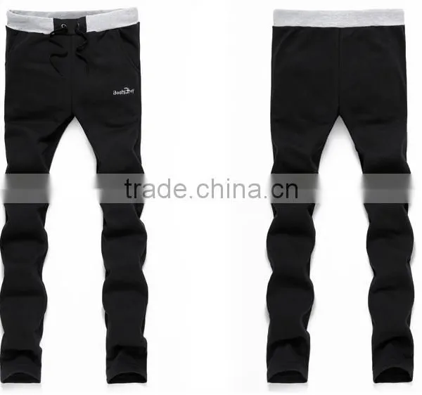 2016 Cotton Wholesale OEM Gym Sports Pants CVC(60/40) photo-2