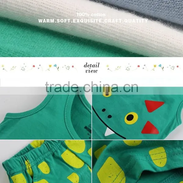 2017 Combed Cotton Cute Pattern Summer Children Clothing Baby Clothes photo-6