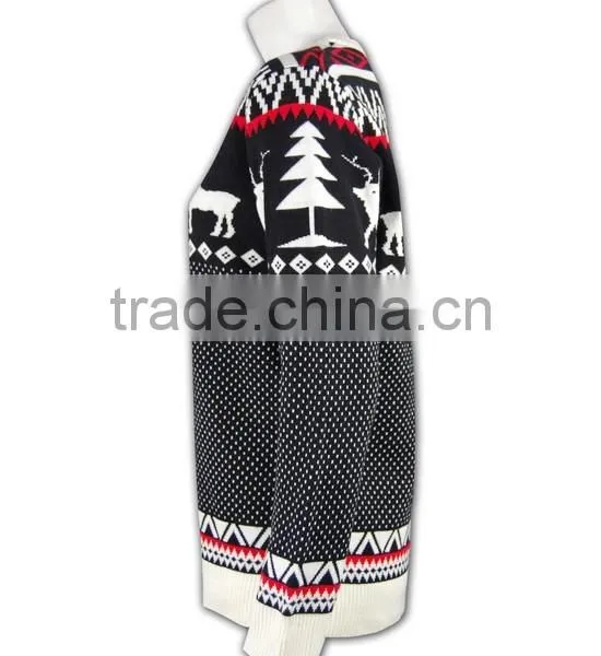 ISO9001/BSCI Latest Design Women Winter Knitted Partter Sweater photo-3