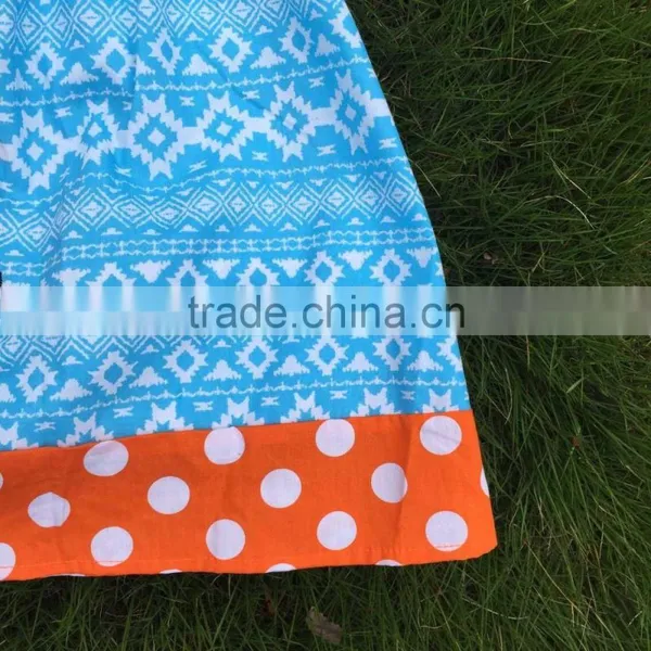 1-6 Years Old Fully Stocked Kids Pillowcasel Fashion Girls Goldfish Blue Cute Dress With Necklace and Headband Clothes Suit Set photo-2