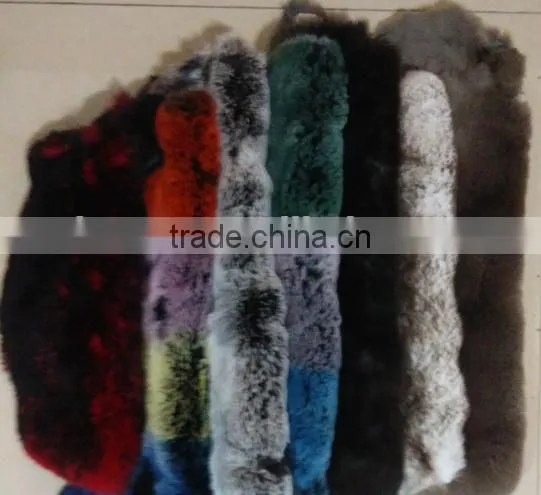 Cheap White Rabbit /Rex Skin 100% Genuine Rabbit Fur Throw Wholesale