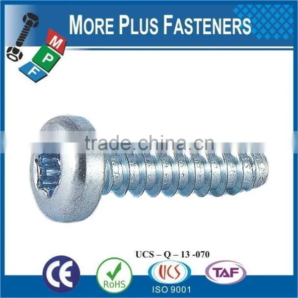 Made in Taiwan Cross Recessed Pan Head Self Tapping Screw DIN 7981 Pozi Drive or Phillips Drive Steel or Stainless Steel photo-4
