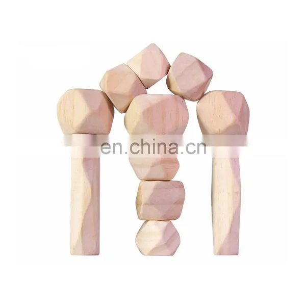 Best Selling Solid Wooden Montessori Educational Toys Blocks With High Quality photo-2