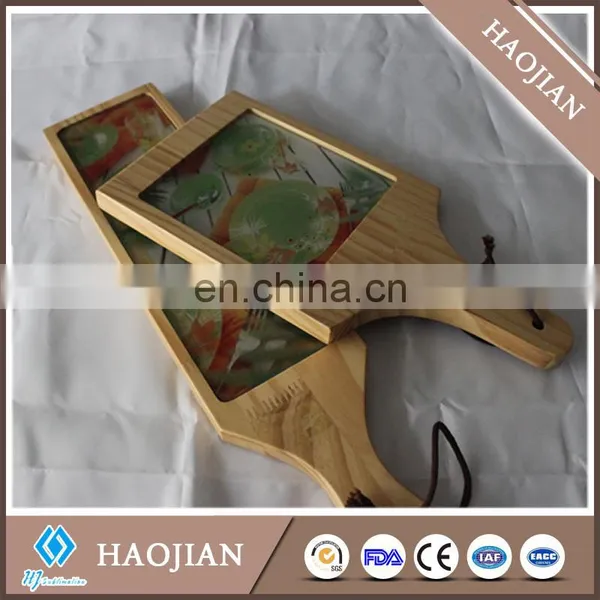 Wooden Cheese Board With Glass Board Wooden Cheese Cutting Board photo-4